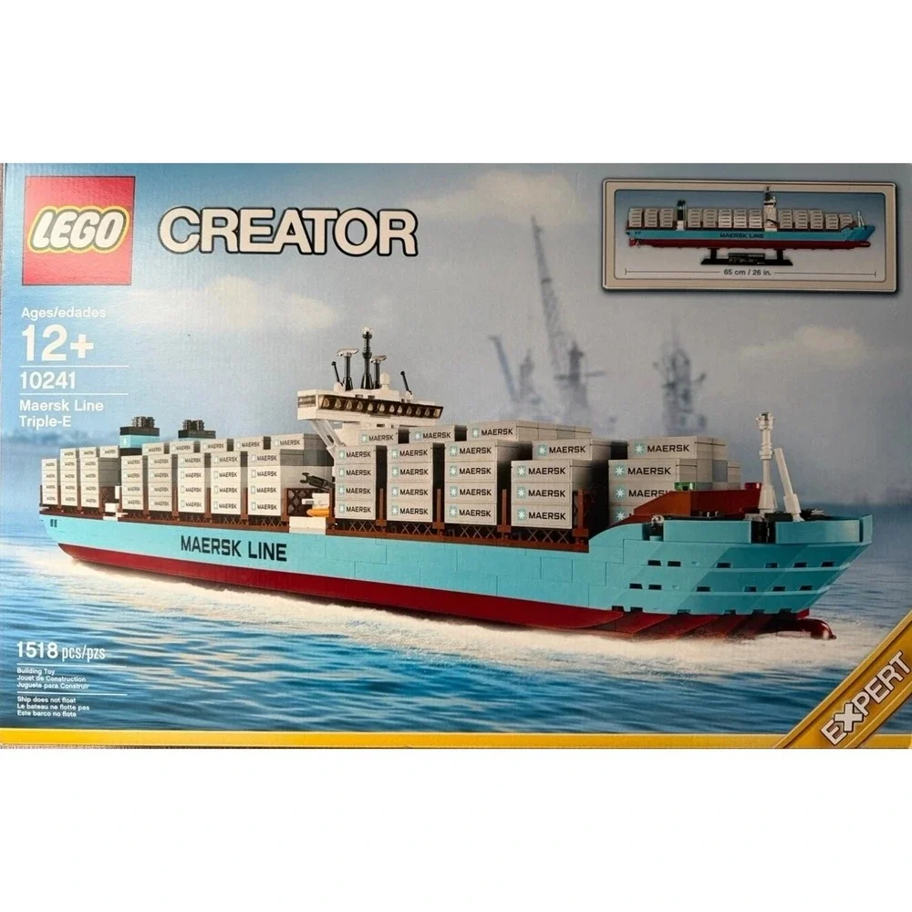 NEW NIB LEGO Creator Expert Maersk Line Triple-E (10241) Set Sealed minor wear‎